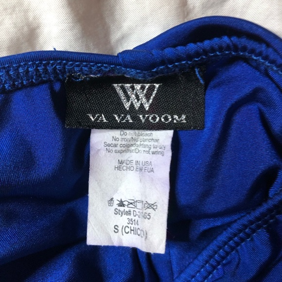 Royal blue designer dress - Picture 4 of 4